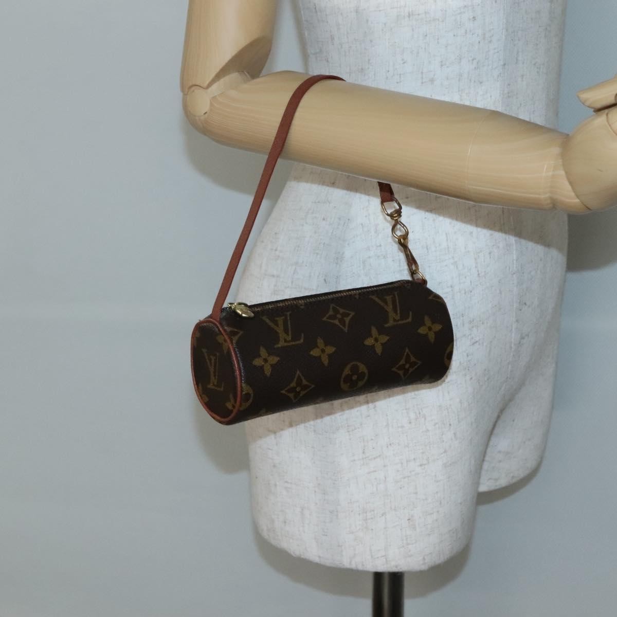 Louis Vuitton Papillon Pochette Monogram Canvas, BROWN, CANVAS, Handbag