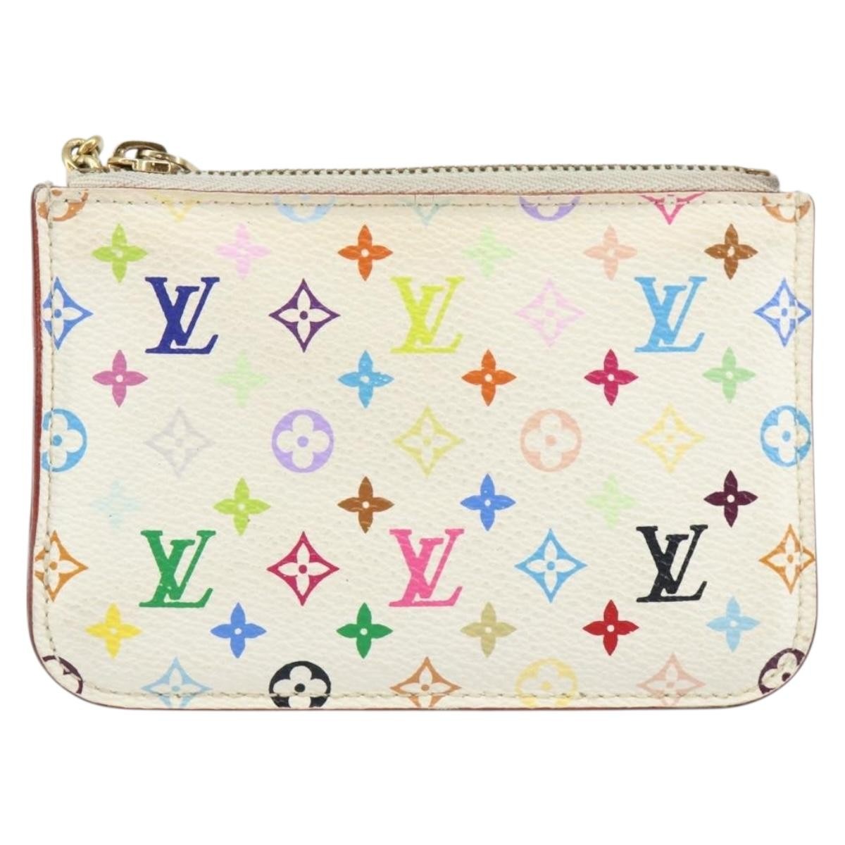 Louis Vuitton Pochette Cles Key Pouch Reverse Monogram Giant, MULTICOLOUR, CANVAS, Clutche & pouche