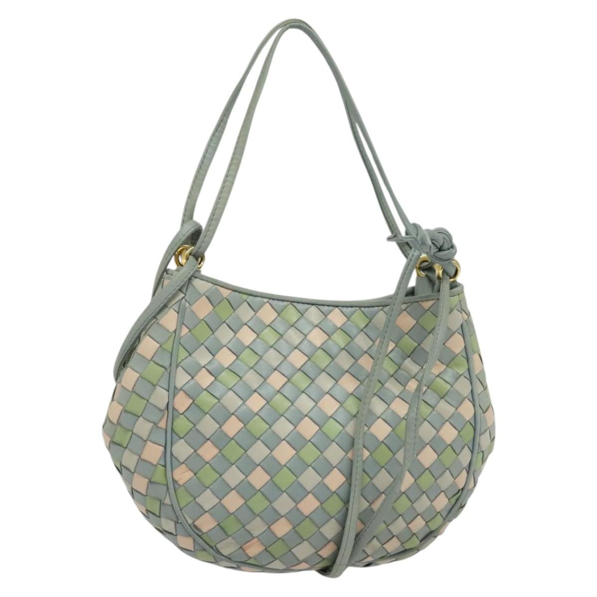 Bottega Veneta Drawstring Hobo Intrecciato Nappa, BLUE, LEATHER, Shoulder bag