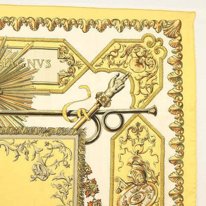 Hermes Carré 90 Silk multicolor, YELLOW, SILK, Scarve & shawl