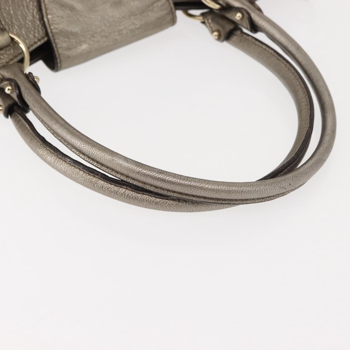 Salvatore Ferragamo Gancini Tote Leather, GOLD, LEATHER, Tote bag