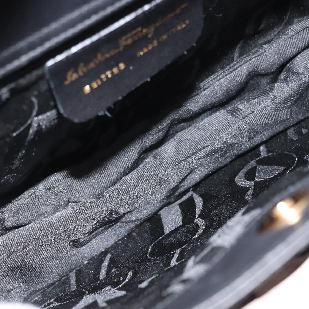 Salvatore Ferragamo Shoulder Bag Leather, BLACK, LEATHER, Shoulder bag