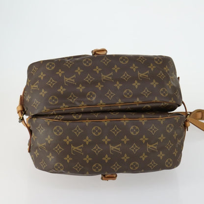 Louis Vuitton Saumur Handbag Monogram Canvas, BROWN, CANVAS, Shoulder bag