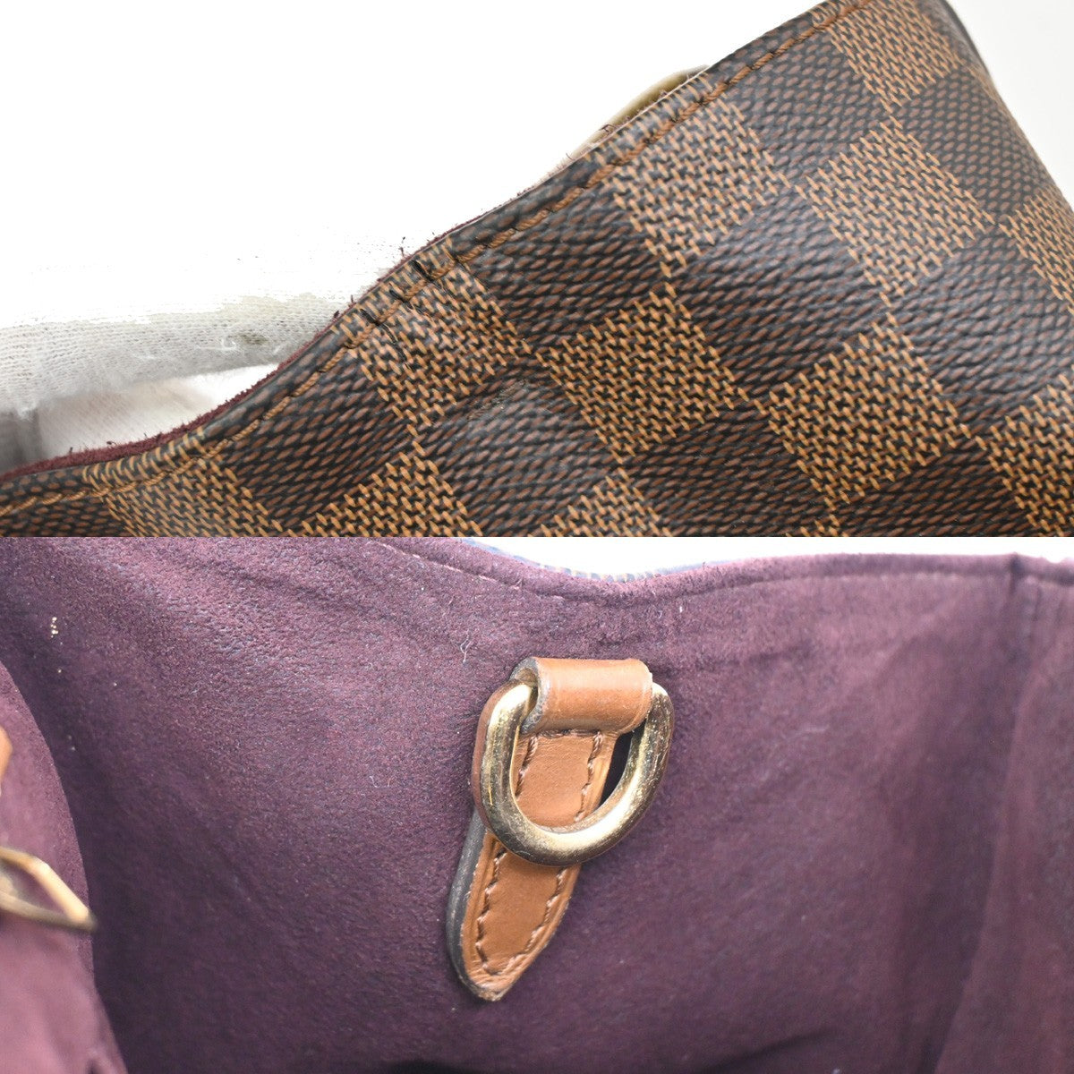 Louis Vuitton Greenwich Bag Damier, BROWN, CANVAS, Bag