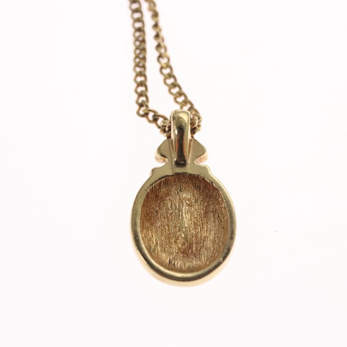 Christian Dior CD Pendant Necklace Metal, GOLD, METAL, Necklace