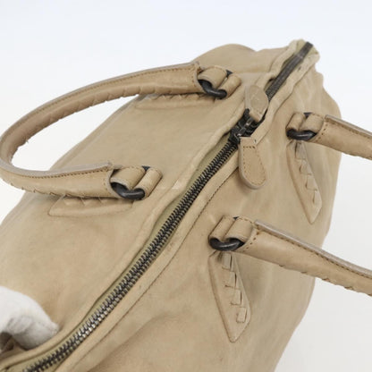 Bottega Veneta Intrecciato Handbag Leather, BEIGE, LEATHER, Handbag
