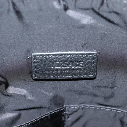 Versace Medusa Tote Leather, BLACK, LEATHER, Tote bag