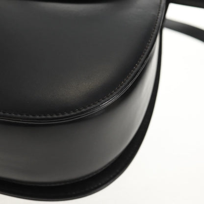 Gucci Vintage Convertible Bamboo Top Handle Bag Leather, BLACK, LEATHER, Handbag