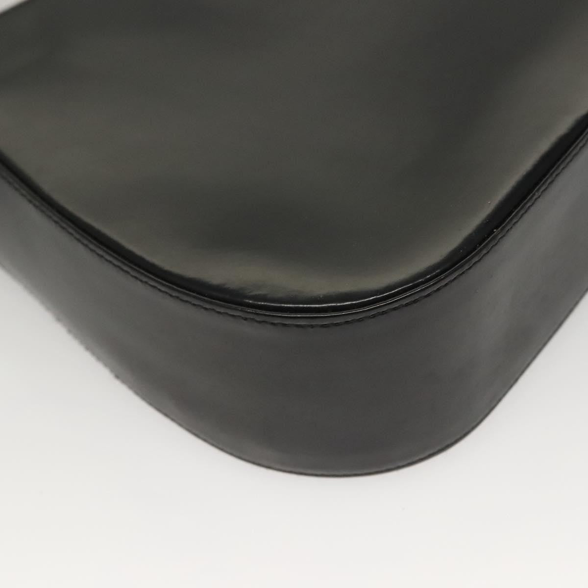 Salvatore Ferragamo Gancini Shoulder Bag Leather, BLACK, LEATHER, Shoulder bag