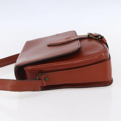 Louis Vuitton Cartouchiere Handbag Epi Leather, BROWN, LEATHER, Shoulder bag