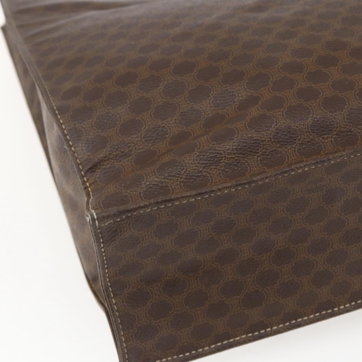 Celine Vintage Macadam Tote bag Canvas, BROWN, CANVAS, Tote bag