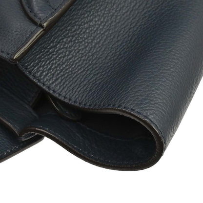 Celine Luggage Bag Grainy Leather, Navy, Leather, Handbag