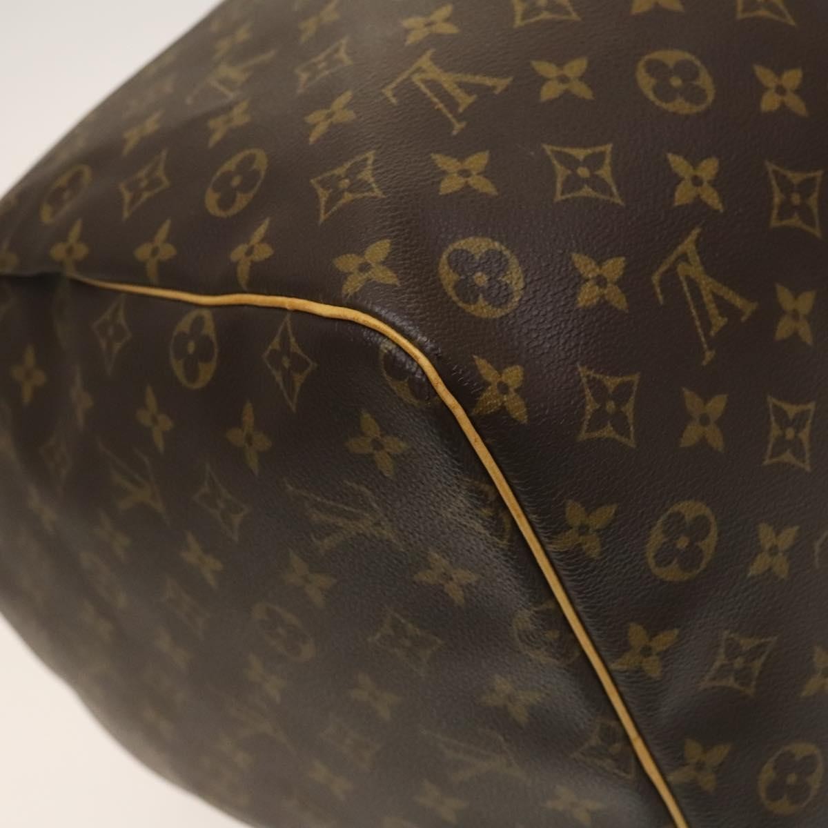 Louis Vuitton Keepall Bag Monogram Canvas, BROWN, CANVAS, Travel bag