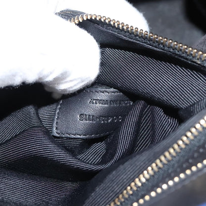 Saint Laurent Rive Gauche Cabas Leather, BLUE, LEATHER, Tote bag