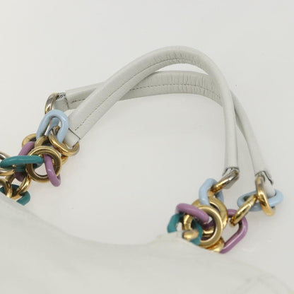 Salvatore Ferragamo Vintage Tote bag Leather, WHITE, LEATHER, Tote bag