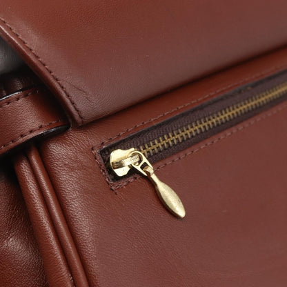 Valentino Garavani Vintage Handbag Leather, BROWN, LEATHER, Handbag