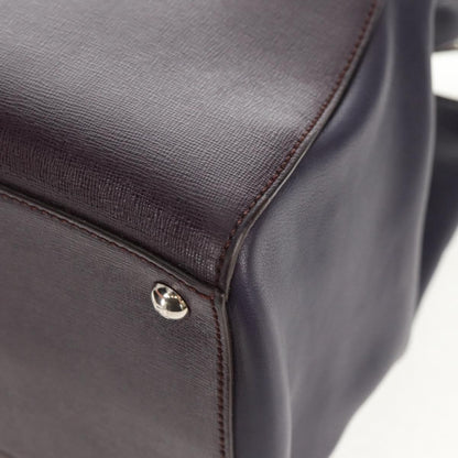 Fendi 2Jours Bag Leather, PURPLE, LEATHER, Handbag