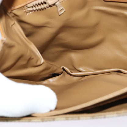 Celine Macadam Shoulder Bag PVC Leather, BEIGE, CANVAS, Shoulder bag