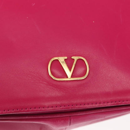 Valentino Garavani VLogo Flap Crossbody Bag Leather, PINK, LEATHER, Crossbody bag