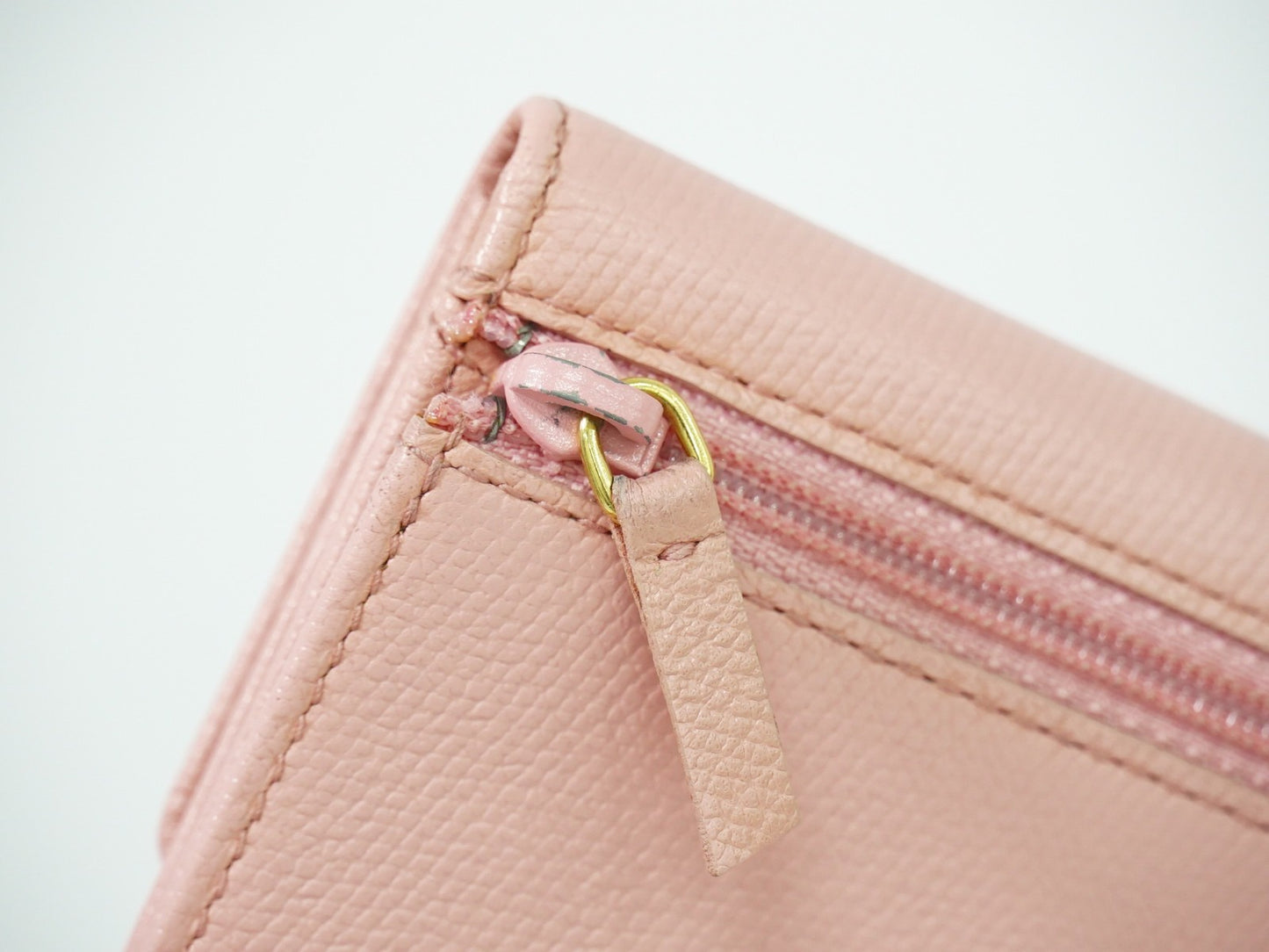 Chanel Coco bouton wallet Leather, PINK, LEATHER, Wallets