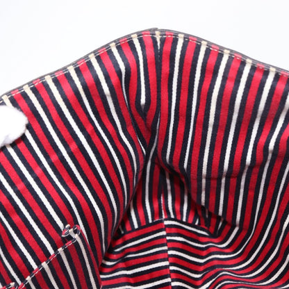 Gucci Abbey Tote GG Canvas with Leather, NAVY, CANVAS, Tote bag