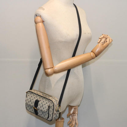 Louis Vuitton Juliette Crossbody Bag Mini Lin, BLUE, CANVAS, Shoulder bag