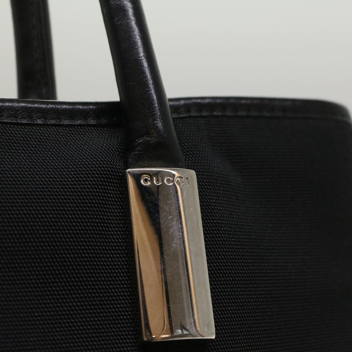Gucci Vintage Handbag Nylon, BLACK, NYLON, Handbag