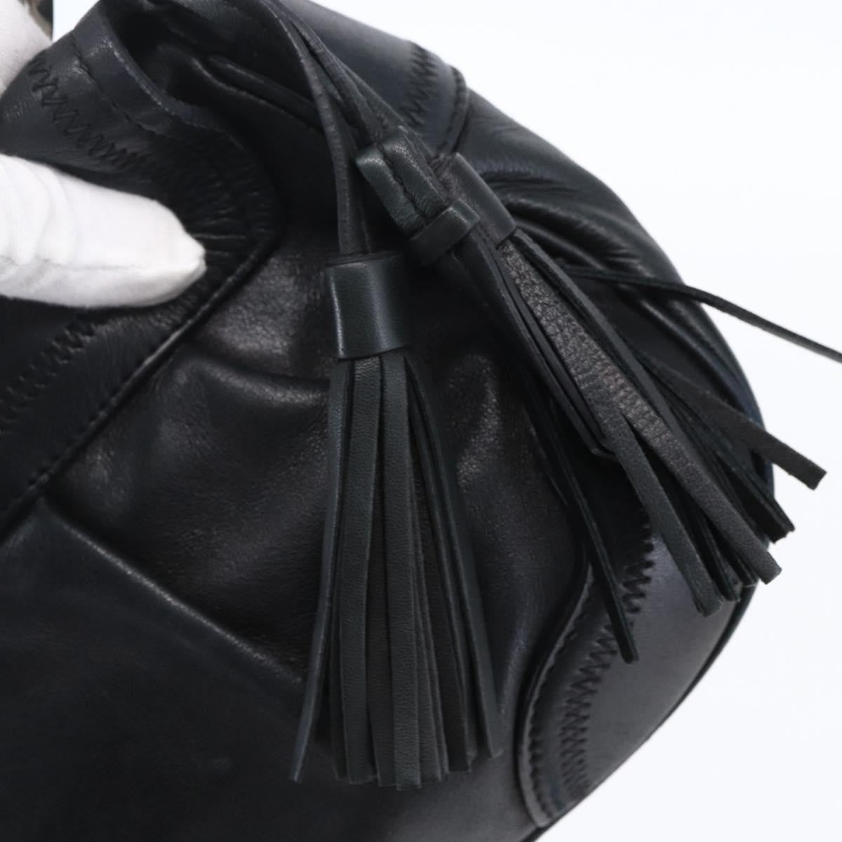 Prada Pushlock Shoulder Bag Leather, BLACK, LEATHER, Shoulder bag