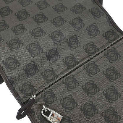 Loewe Flap Messenger Bag Canvas, BROWN, PVC, Shoulder bag