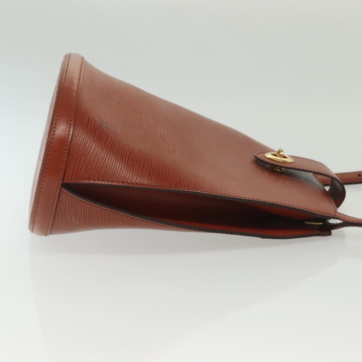 Louis Vuitton Cluny Shoulder Bag Epi Leather, BROWN, LEATHER, Shoulder bag