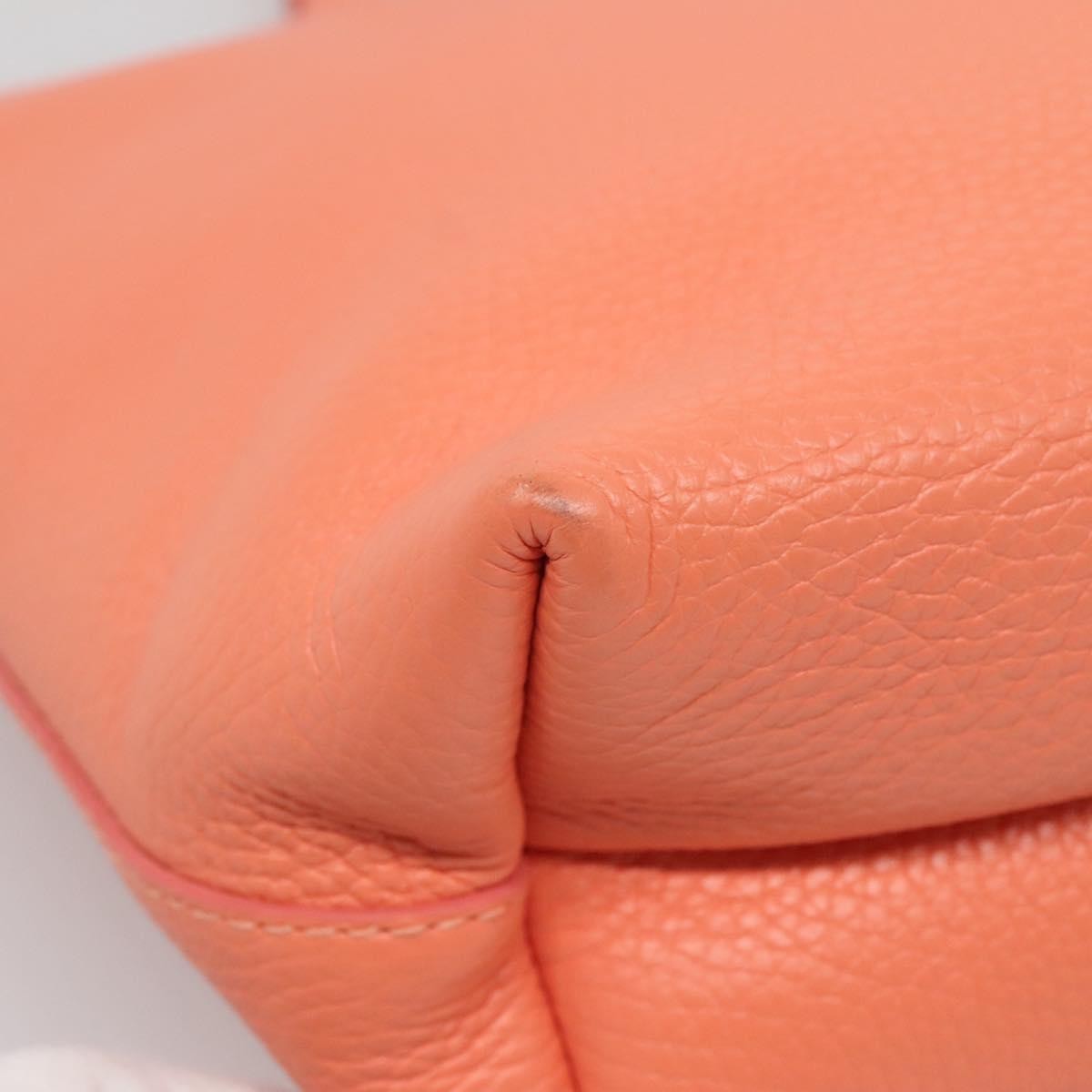 Salvatore Ferragamo Bice Tote Leather, ORANGE, LEATHER, Tote bag