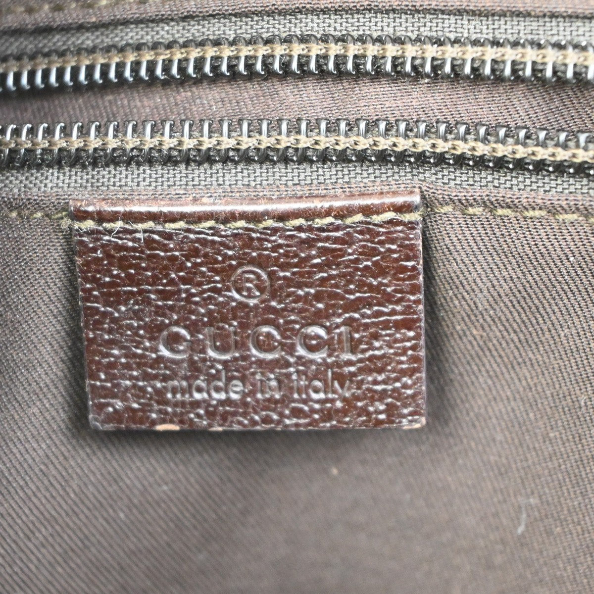 Gucci Vintage Front Pocket Flat Messenger GG Canvas, BEIGE, CANVAS, Shoulder bag