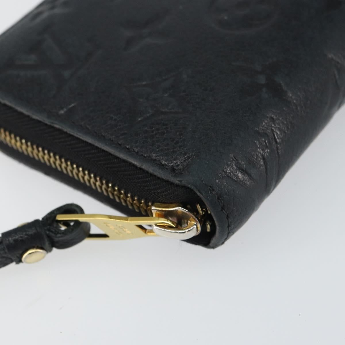 Louis Vuitton Zippy Wallet NM Leather Empreinte, BLACK, LEATHER, Wallets