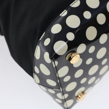 Louis Vuitton Desire Lockit Bag Kusama Infinity Dots Monogram Nylon, BLACK, NYLON, Handbag