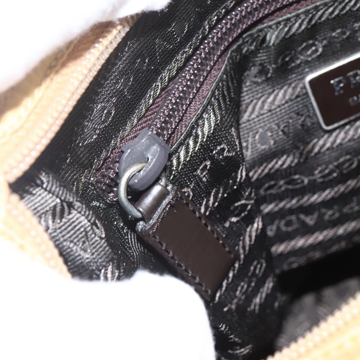 Prada Buckle Messenger Bag Tessuto, BEIGE, NYLON, Shoulder bag