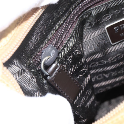 Prada Buckle Messenger Bag Tessuto, BEIGE, NYLON, Shoulder bag