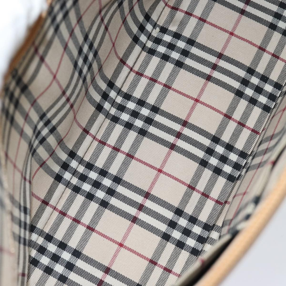 Burberry Vintage Shoulder Bag Leather, BEIGE, LEATHER, Shoulder bag