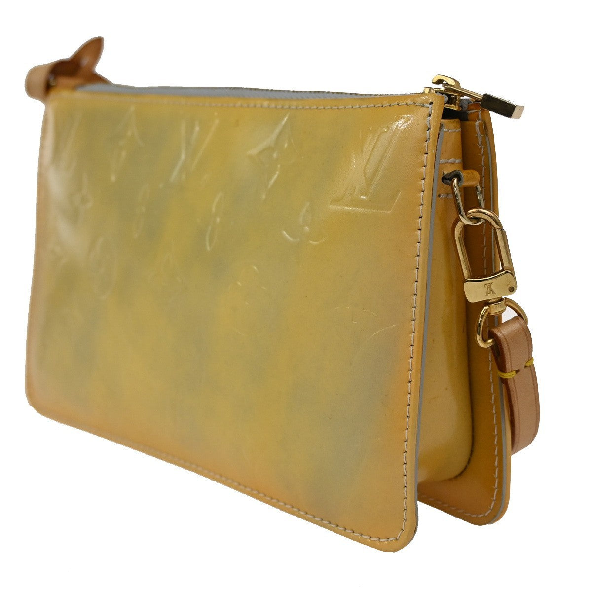 Louis Vuitton Lexington Pochette Monogram Vernis, YELLOW, PATENT_LEATHER, Clutche & pouche