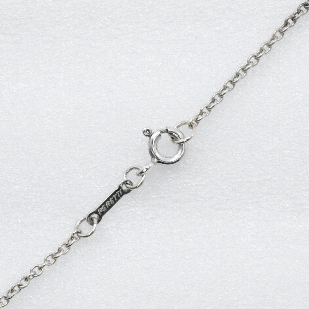 Tiffany & Co. Elsa Peretti Open Heart Pendant Necklace Sterling Silver, SILVER, SILVER, Necklace