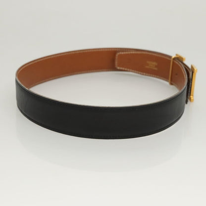 Hermes Constance Belt Leather, BLACK, LEATHER, Belts