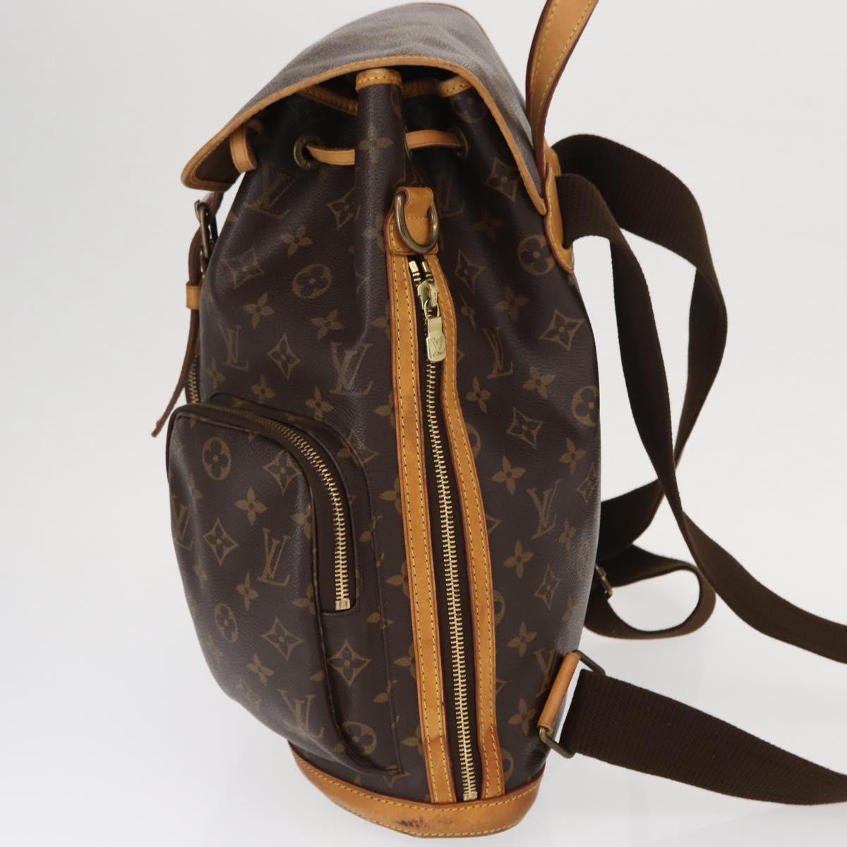 Louis Vuitton Bosphore Backpack Monogram Canvas, BROWN, CANVAS, Backpack