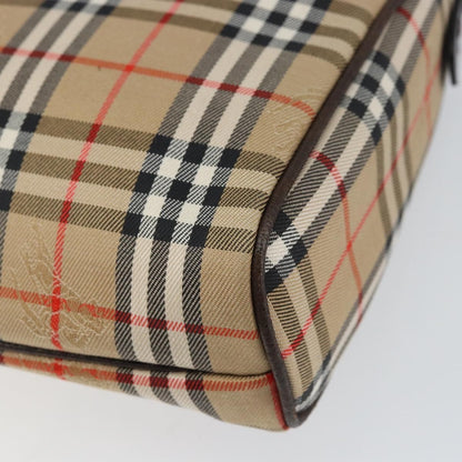 Burberry Nova check Pochette Canvas, BEIGE, CANVAS, Clutche & pouche