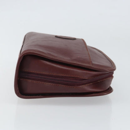 cartier Must de Cartier Clutch bag Leather, BURGUNDY, LEATHER, Clutche & pouche