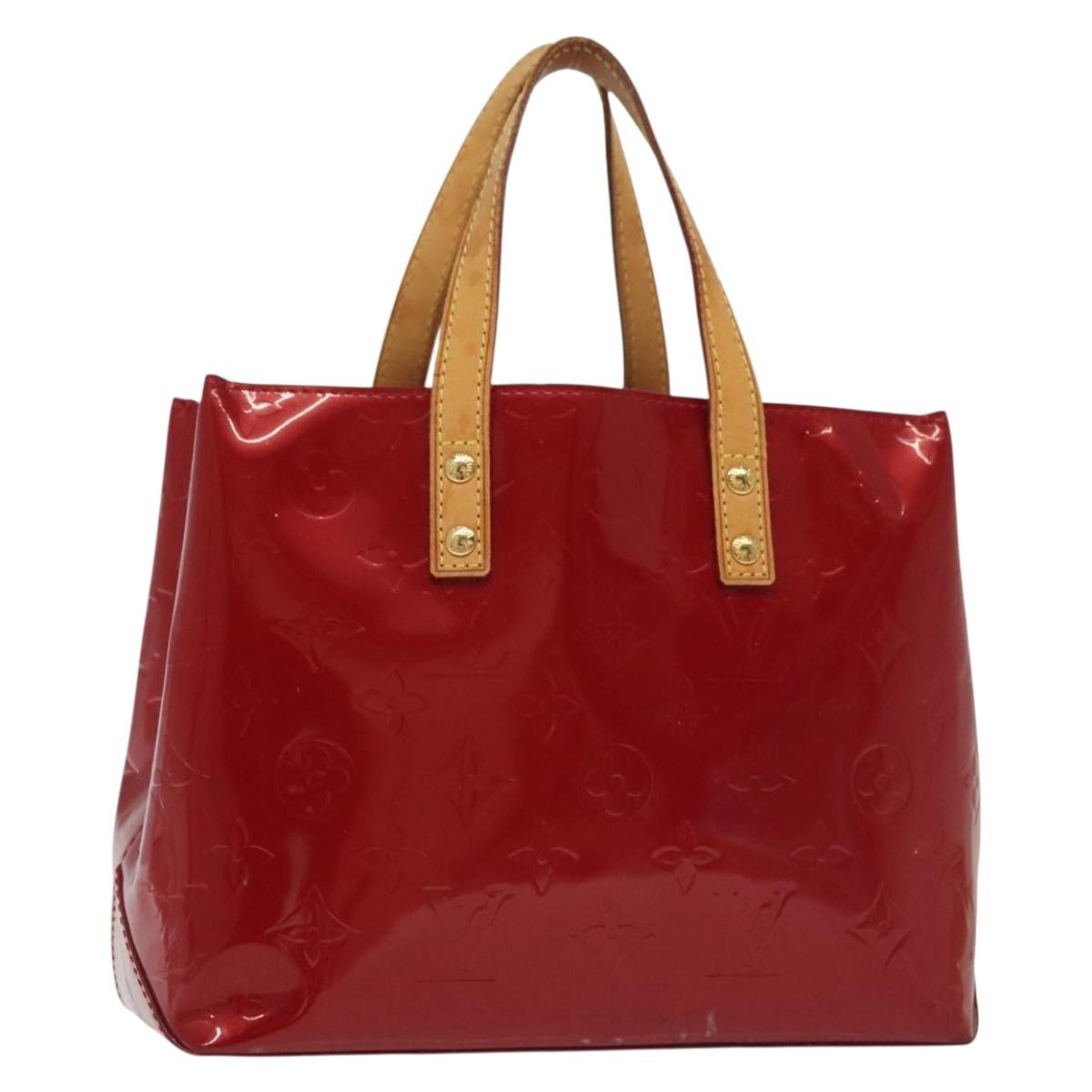 Louis Vuitton Reade Handbag Monogram Vernis, RED, PATENT_LEATHER, Handbag