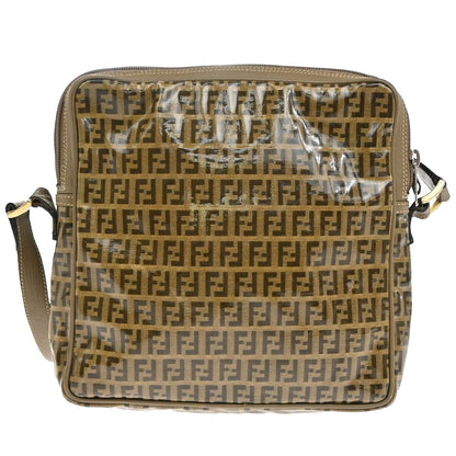 Fendi Camera Case Pattern Zucca, BROWN, CANVAS, Shoulder bag