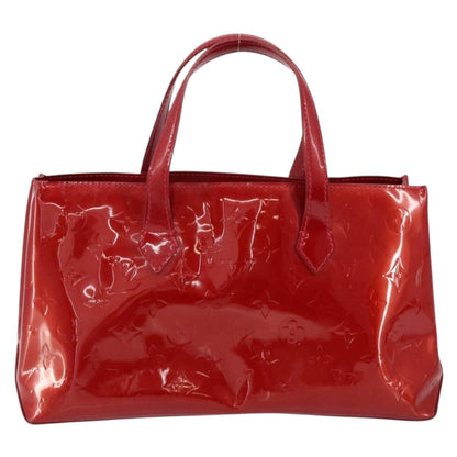Louis Vuitton Wilshire Handbag Monogram Vernis, RED, PATENT_LEATHER, Handbag