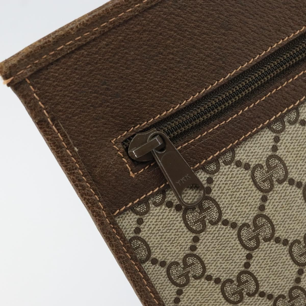 Gucci GG Supreme Clutch bag PVC, BEIGE, PVC, Clutche & pouche