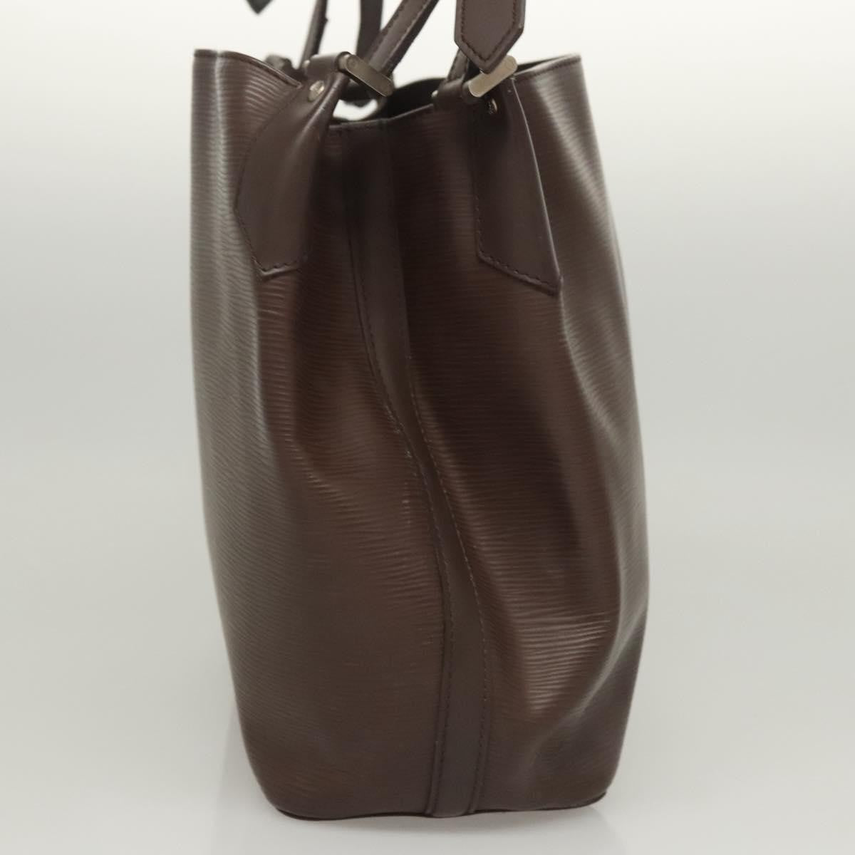 Louis Vuitton Mandara Handbag Epi Leather, BROWN, LEATHER, Shoulder bag