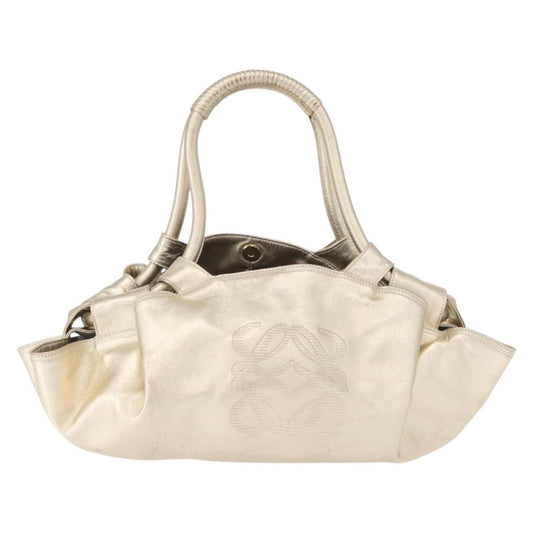 Loewe Aire Shoulder Bag Leather, GOLD, LEATHER, Shoulder bag