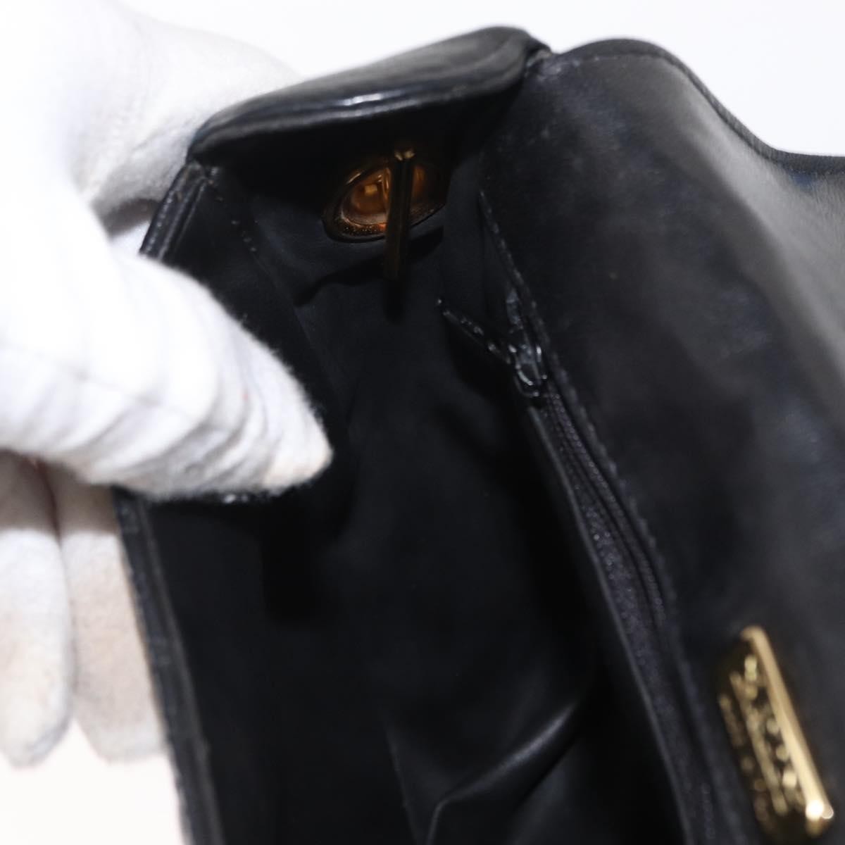 Bally Vintage Shoulder Bag Leather, BLACK, LEATHER, Shoulder bag